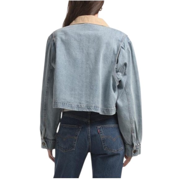 BLANK NYC Cropped Denim Barn Jacket - Picture 2 of 4